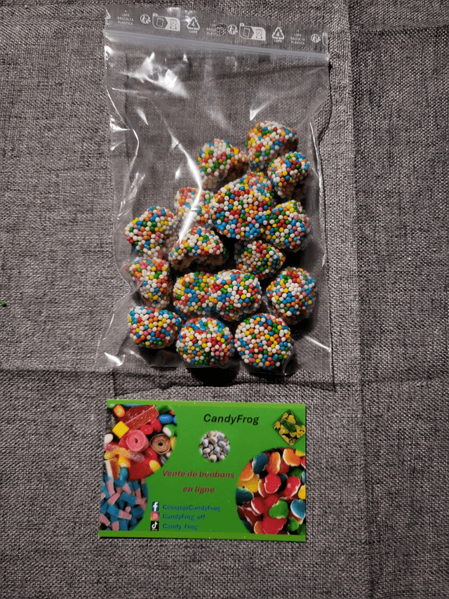 Mûres perlées multicolores (100g) halal