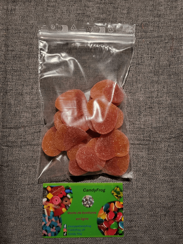 Jake coeurs de pêche sucrés (100g) halal