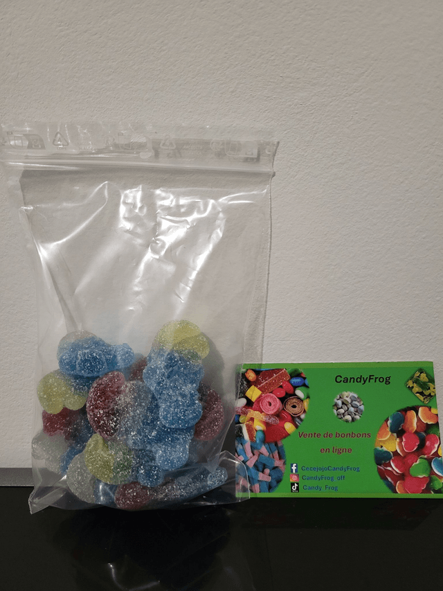 Schtroumpfs acides haribo (100g)