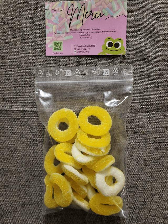 Anneaux banane sucrés (100g) halal