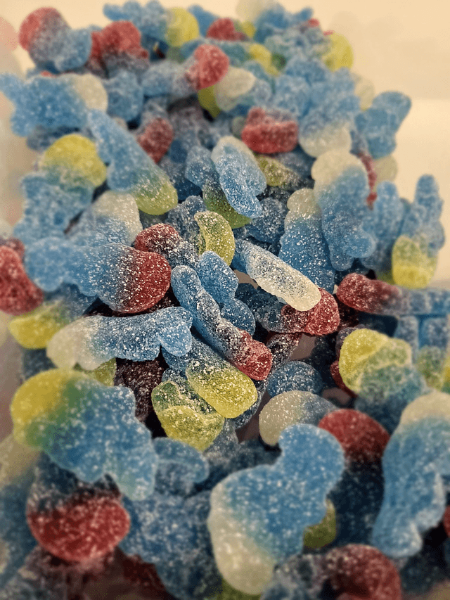 Schtroumpfs acides haribo (100g)